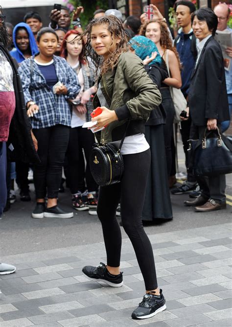 She started her career as a child model and backup dancer. ZENDAYA in Tights Leaves Her Hotel in London 08/12/2015 ...