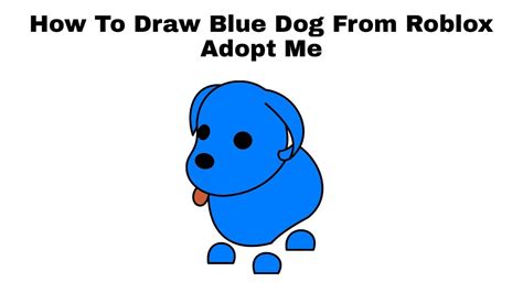 Roblox Adopt Me Coloring Pages Blue Dog Pets Drawing Coloring Pages