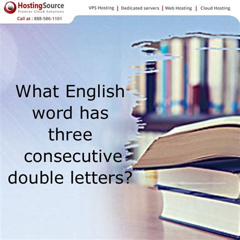What English Word Has Three Consecutive Double Letters Brainteaser