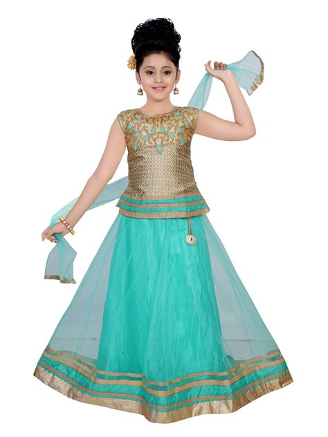 Buy Saarah Green Lehenga Choli Set Online ₹1299 From Shopclues