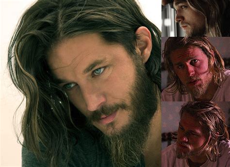 Travis Fimmel Vikings X Charlie Hunnam Sons Of Anarchy Twins On
