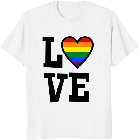 Pride March Rainbow Flag Lgbtq Love Black Font T Shirt Clothing