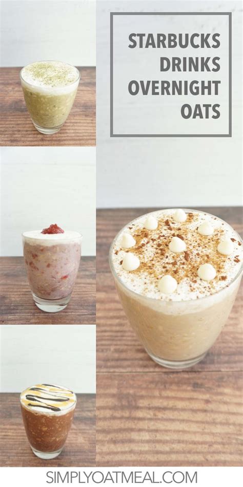 At times, you will find restaurants and food chains that may carry items that are vegan but may not be identified o the menu. Starbucks Drinks Overnight Oats (14 Vegan, Gluten-Free ...