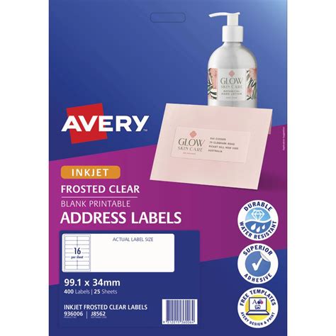 When posting items internationally, you can pay for postage and print delivery labels through ebay delivery by packlink. Avery Inkjet Mailing Labels Clear 25 Sheets 16 Per Page ...