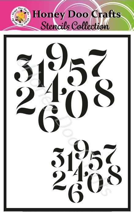 Numbers A5 Stencil
