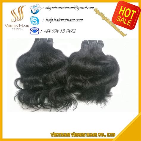 Vietnamese Virgin Remy Human Hair Machine Weft Silky Smooth Shiny And Natural Wavy