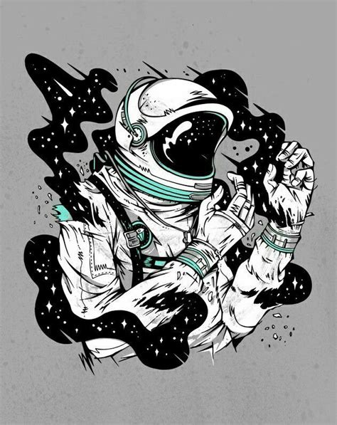Pin By Becka Barbour On Space Space Drawings Astronaut Illustration