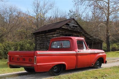 Ford F 100 Pickup Truck 1964 Red For Sale F10cl542813 1964 Ford F100