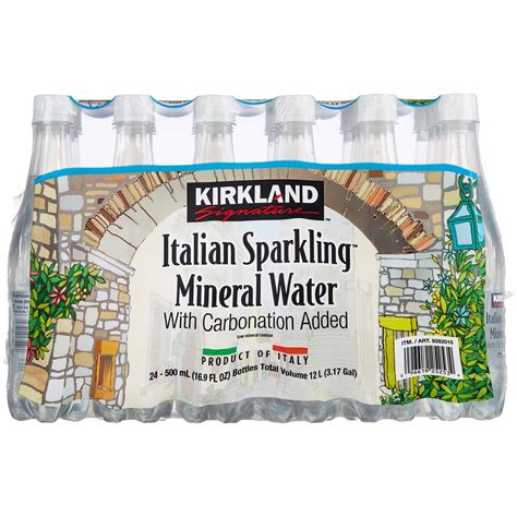 Kirkland Signature Italian Sparkling Mineral Water 169 Fl Oz 24