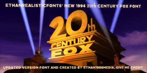 1994 20th Century Fox Font 20 By Ethan1986media On Deviantart