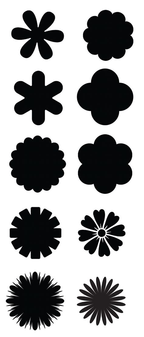 Kldezign Les Svg Paper Flowers Flower Template Flower Svg