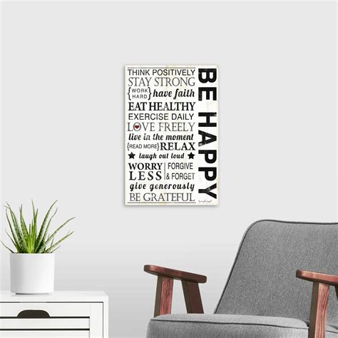 Be Happy Wall Art Canvas Prints Framed Prints Wall Peels Great Big