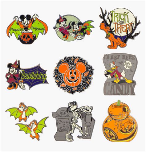 Disney Halloween Free Png Image Disneyland Halloween Pins 2018