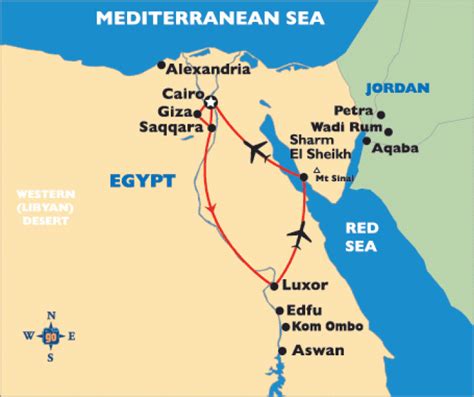 Red Sea Egypt Map