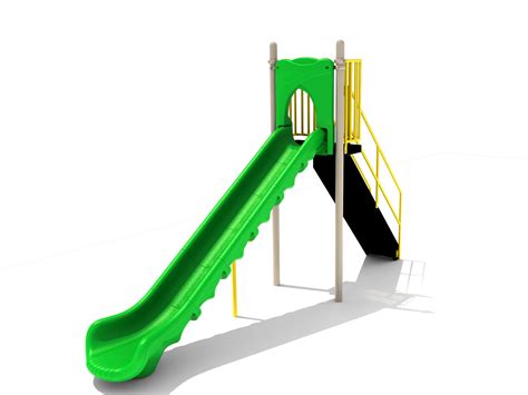 6 Free Standing Single Sectional Slide Playground Boss Commercial
