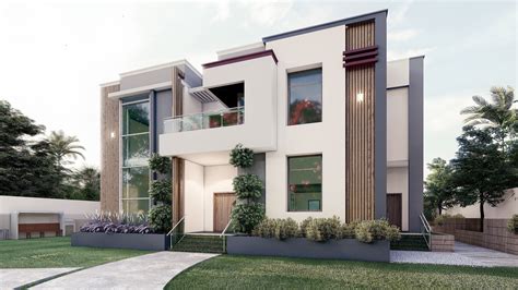 Modern House Villa 3d Model Exterior Free 3d Model Cgtrader