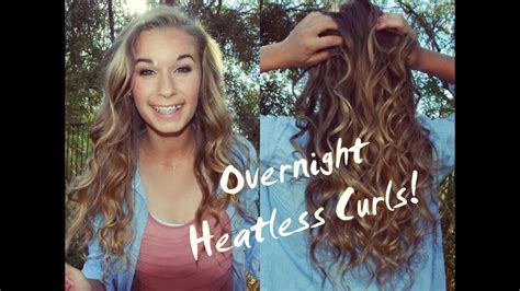 perfect heatless overnight curls youtube