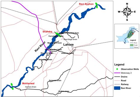 Layout Of Drains Entering The Ravi River Download Scientific Diagram