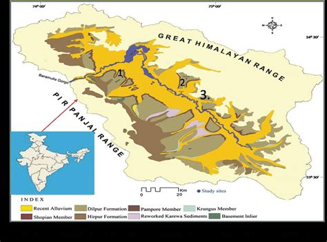 The mughal emperor jehangeer is said to have once written about kashmir: Study area map of Kashmir valley with the loess paleosol lithosections... | Download Scientific ...