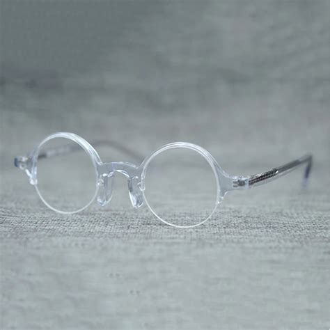 Vazrobe Acetate Glasses Men Women Small Round Eyeglasses Frames Male