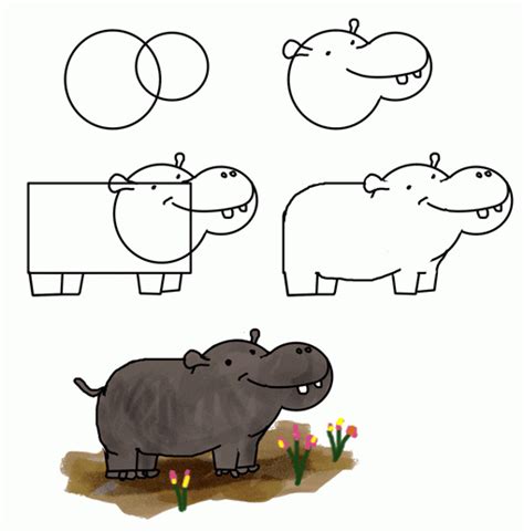 It's always fun to draw animal characters that don't walk like real animals. how to draw funny cartoon animal easy way | Hayvan, Drawing lessons, Hayvan resimleri