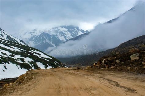 Mountain Cover By Snow A Beautiful Landscape In Eastern Himalaya North