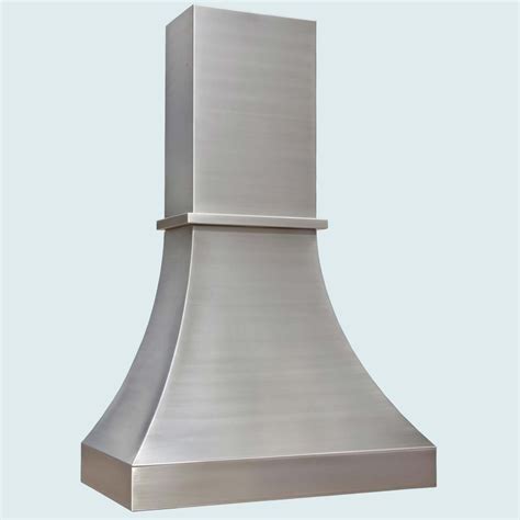 Handmade Stainless Range Hood With Tall Stack By Handcrafted Metal