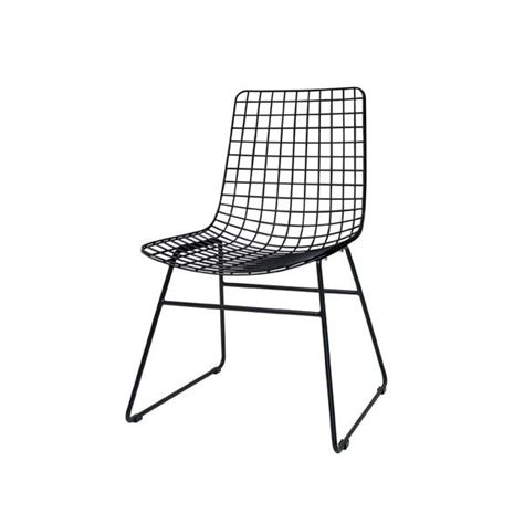 Wicker chairs rattan outdoor chairs dining chairs chair design furniture design wire chair stackable chairs steel furniture. Metal wire chair - black - HK Living USA