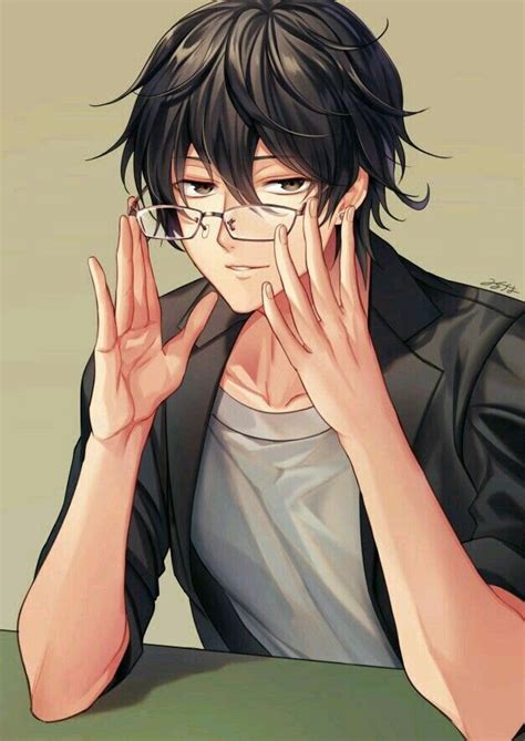 Pin By Sky Flakes On Cool Anime Boys Anime Guys With Glasses Anime