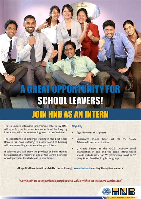 'like' internsg to be notified of the latest internships in singapore! Internship at Hatton National Bank (HNB) | Career First ...