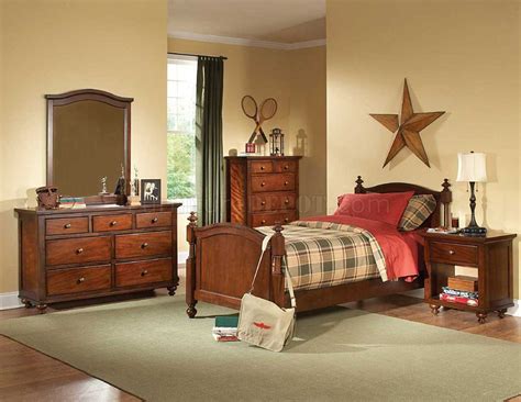 Aris B1422 Kids Bedroom in Brown Cherry by Homelegance w ...