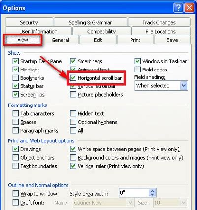 How To Scroll Bar Scrolls Horizontally And Vertically In Word And Excel