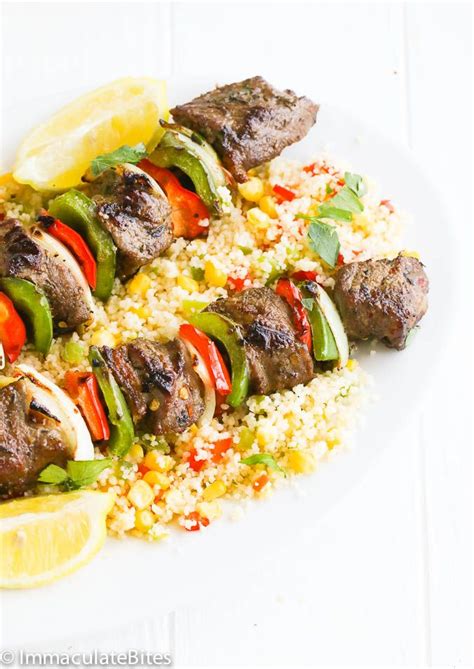 Shish Kebab A Delightful Flavorful Dish On Skewers With Chunks Of