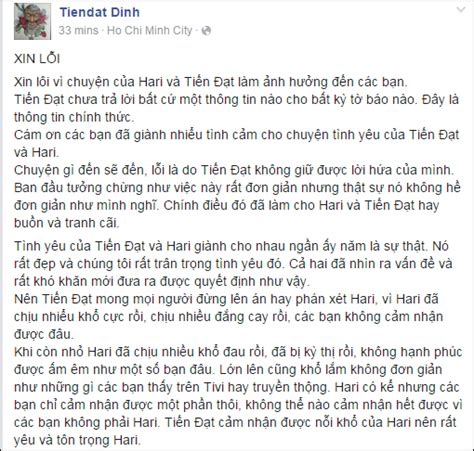 Lê quốc nam ngân quỳnh tùng yuki hứa minh đạt khả như lê nam hà hiền thanh tân yaya trương nhi steven nguyễn lợi trần bùi tấn hảo hiền ngô văn võ ngọc nhân trọng hiếu tăng huỳnh như thằng cò tùng linh Đinh Tiến Đạt: "Đừng đem lời cay nghiệt ra để miệt thị Hari"