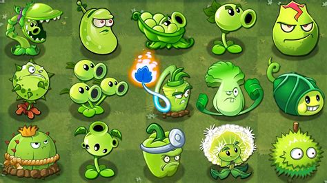 All Green Plants Power Up In Plants Vs Zombies 2 Youtube