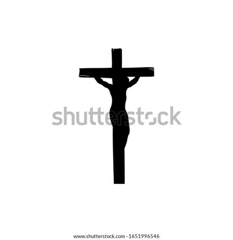 Illustration Religious Symbol Crucifix Jesus Christ Stock Vector