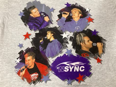 Vintage 90s Nsync Shirt Sz Xl Justin Timberlake Rap Tee Etsy