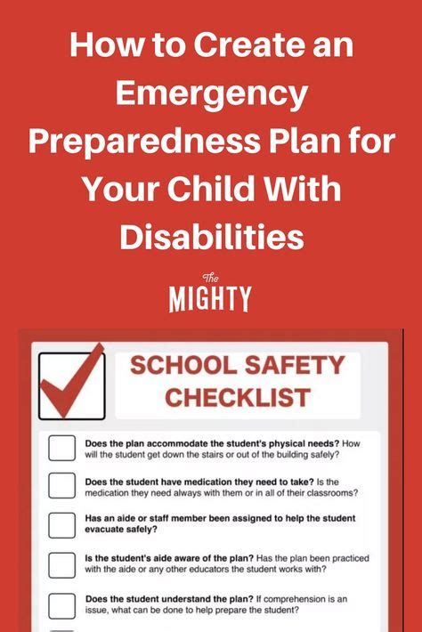 How To Create An Emergency Preparedness Plan For Your Child With