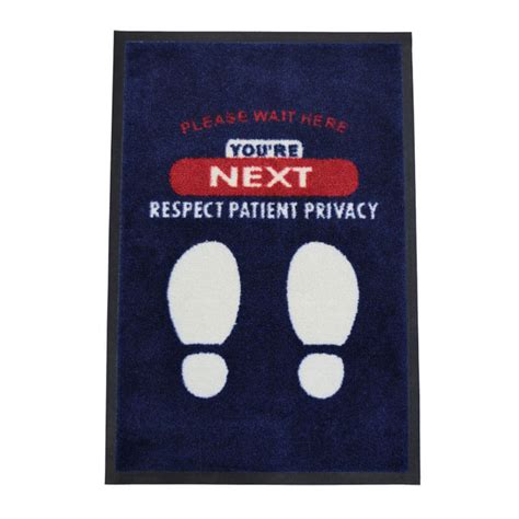 Patient Privacy Wait Here Message Mat Floormatshop Commercial Floor