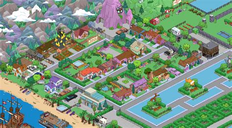 Simpsons Springfield Map Springfield Tapped Out Isometric Art Stp