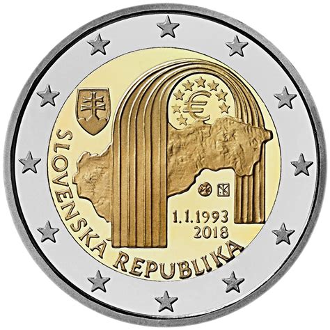 Slovakia 2 Euro 2018 25 Years Slovakia Special 2 Euro Coins
