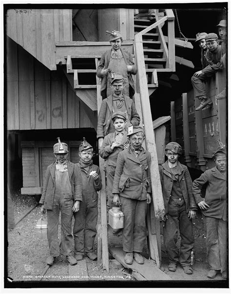 Breaker Boys At The Woodward Coal Mines In Kingston Pennsylvania Ca