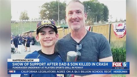 Show Of Support After Father And Son Killed In Crash Youtube