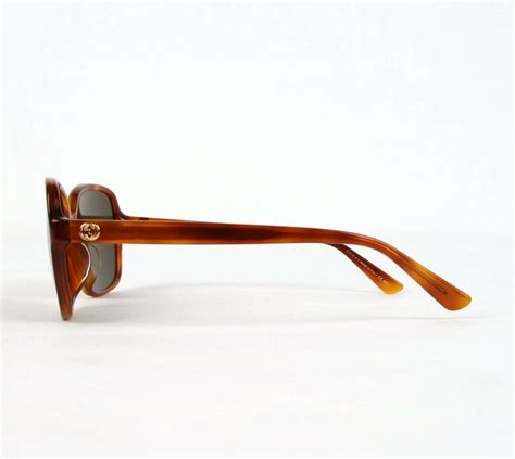 pre owned gucci tortoise acetate square sunglasses w gg logo gg 3834 f s 056ej 434094 2419 in
