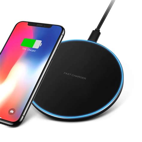 Smartphone Induction Charger Qi Quick Wireless Cell Phone Charging Pad