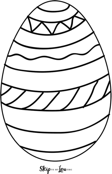 Easter Egg Template Free Printable Printable Templates