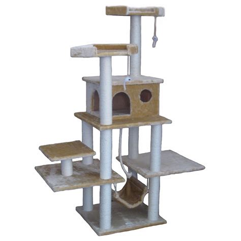 Shop Go Pet Club 72 Inch Condo House Cat Tree Free Shipping Today