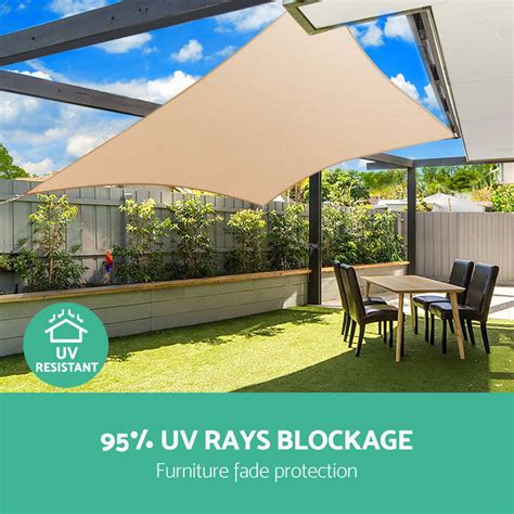 Shop with afterpay on eligible items. Instahut Waterproof Shade Sail Cloth Rectangle Triangle ...