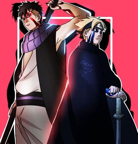 Two Anime Characters With Swords In Their Hands