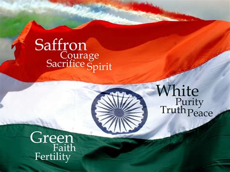 what do the three colours of the indian flag represent